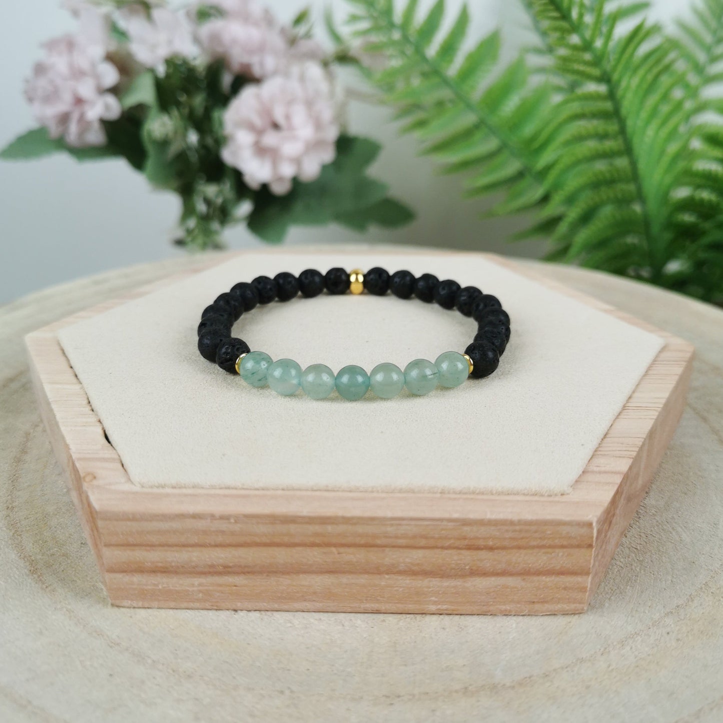 Aventurin Diffuser Armband (+ Ätherisches Öl)