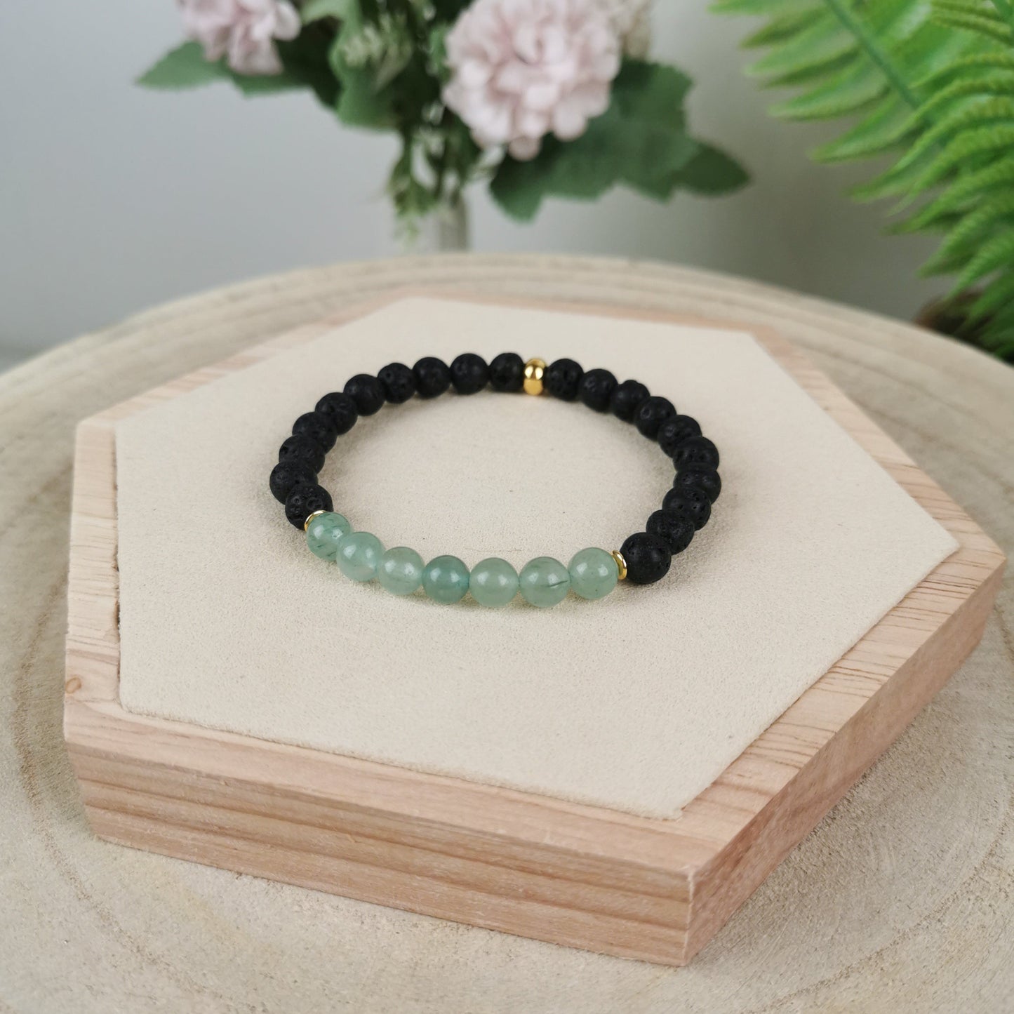 Aventurin Diffuser Armband (+ Ätherisches Öl)