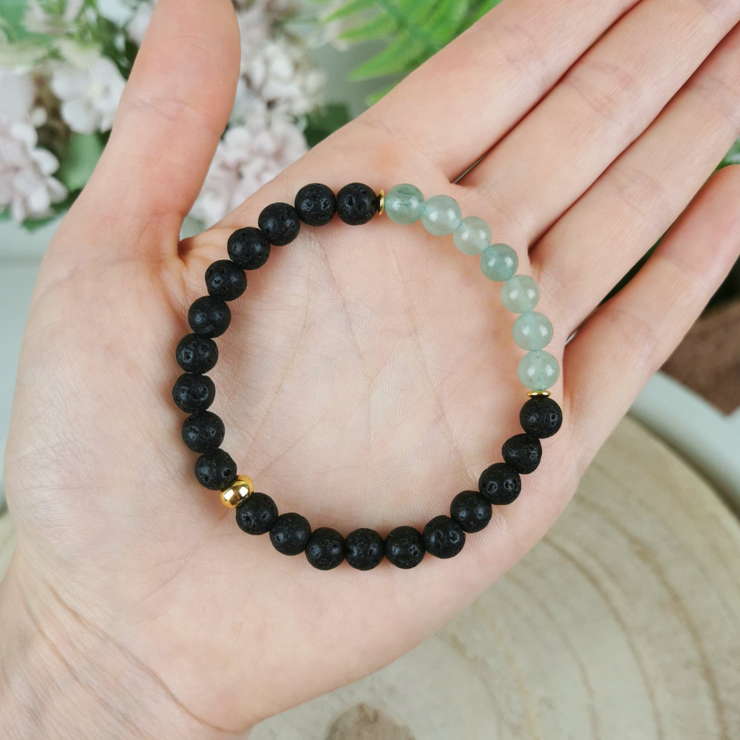 Aventurin Diffuser Armband (+ Ätherisches Öl)