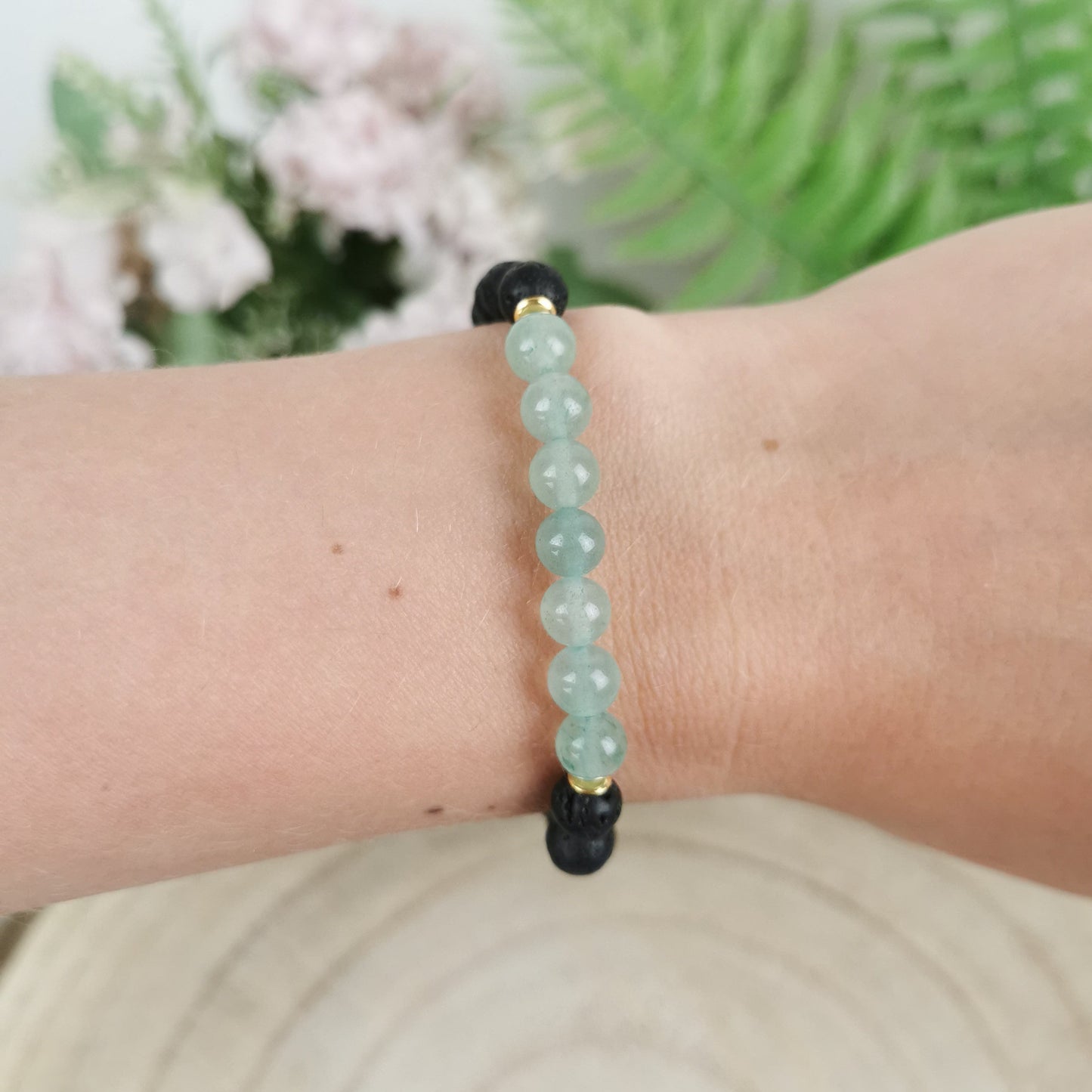 Aventurin Diffuser Armband (+ Ätherisches Öl)
