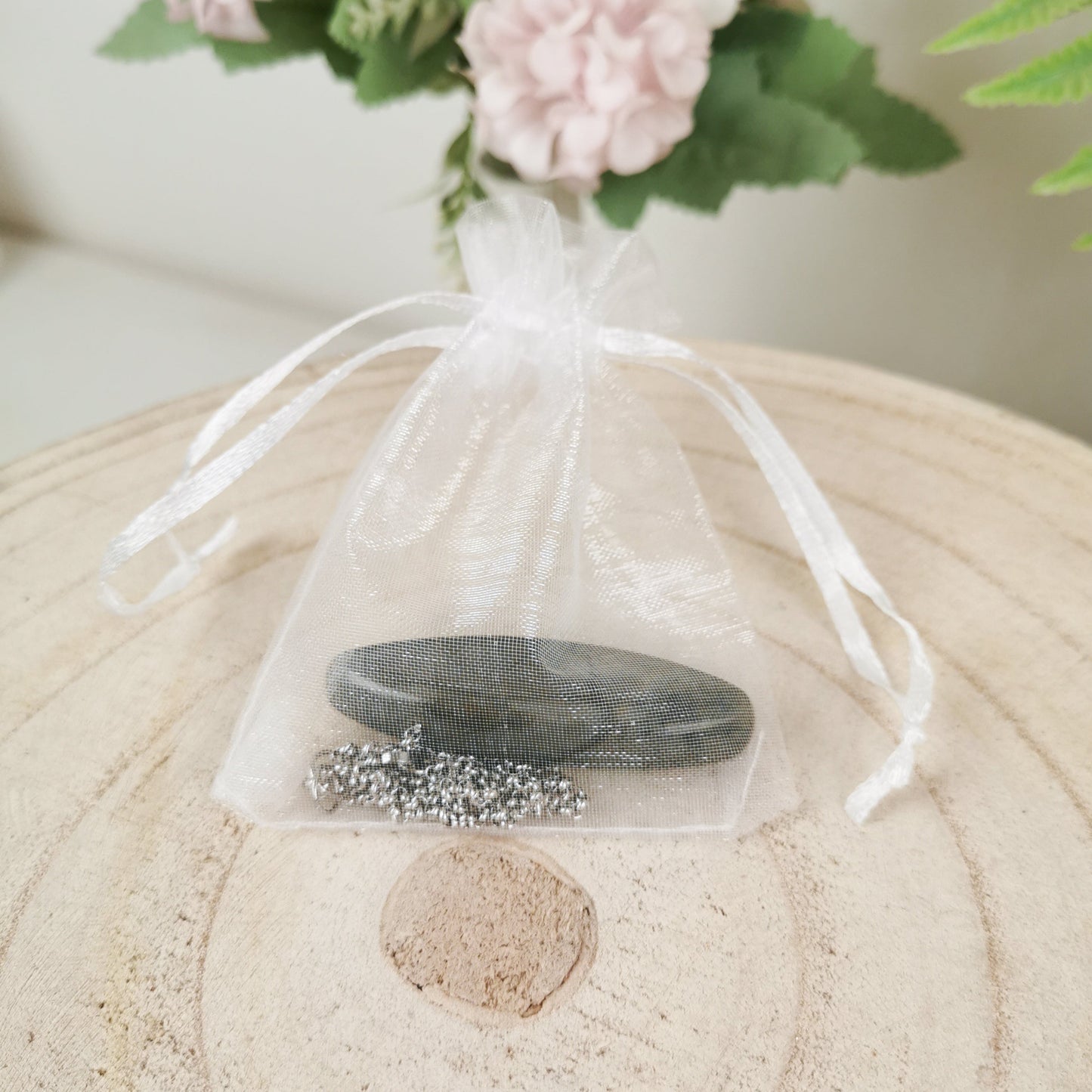 Labradorit Kette silber