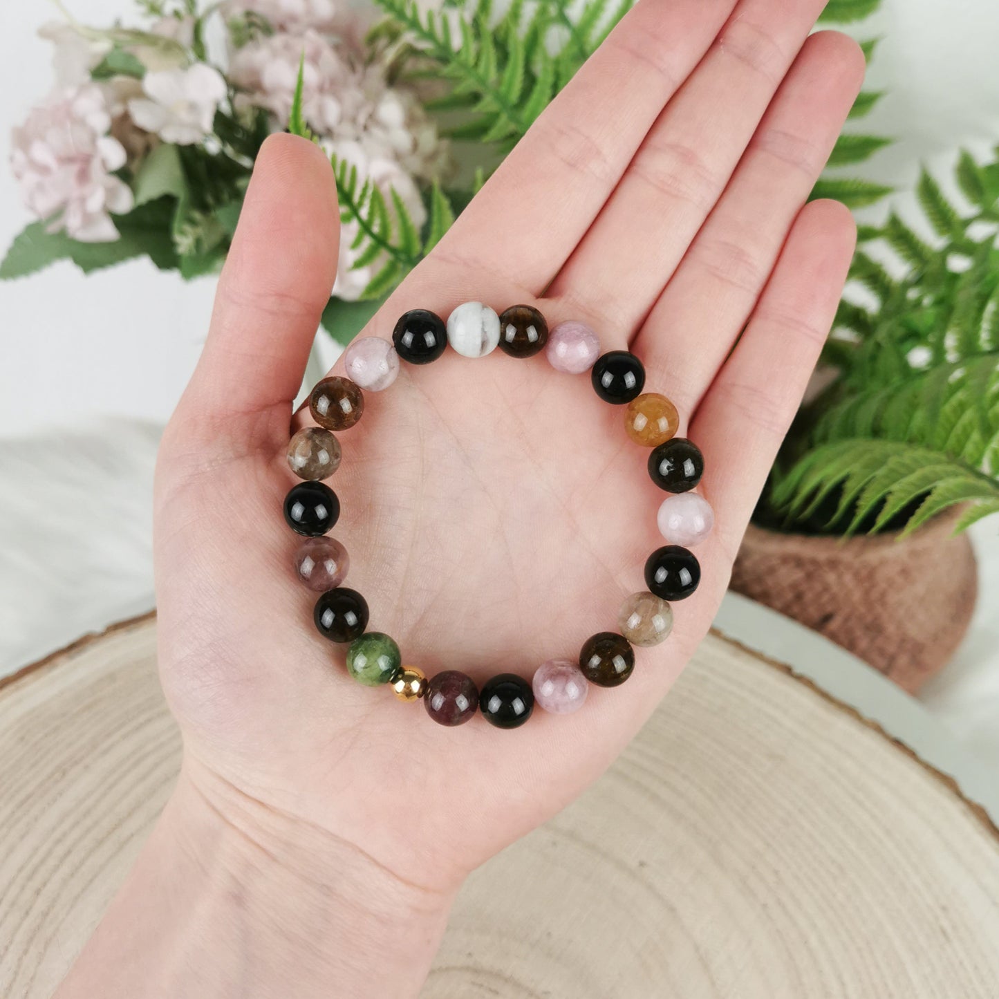 Bunter Turmalin Armband