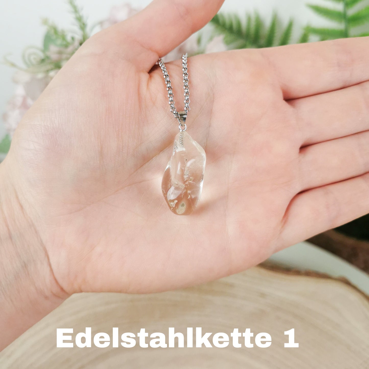Citrin Kette silber