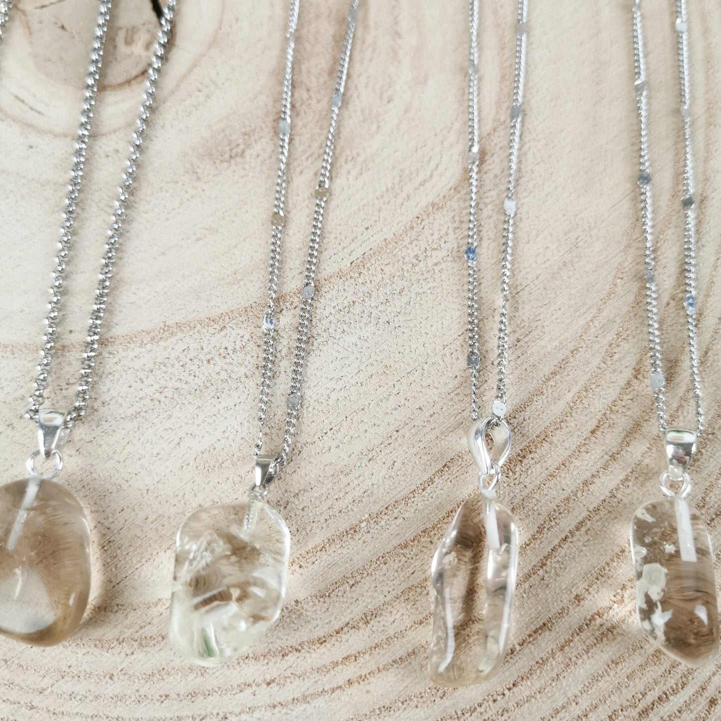 Citrin Kette silber