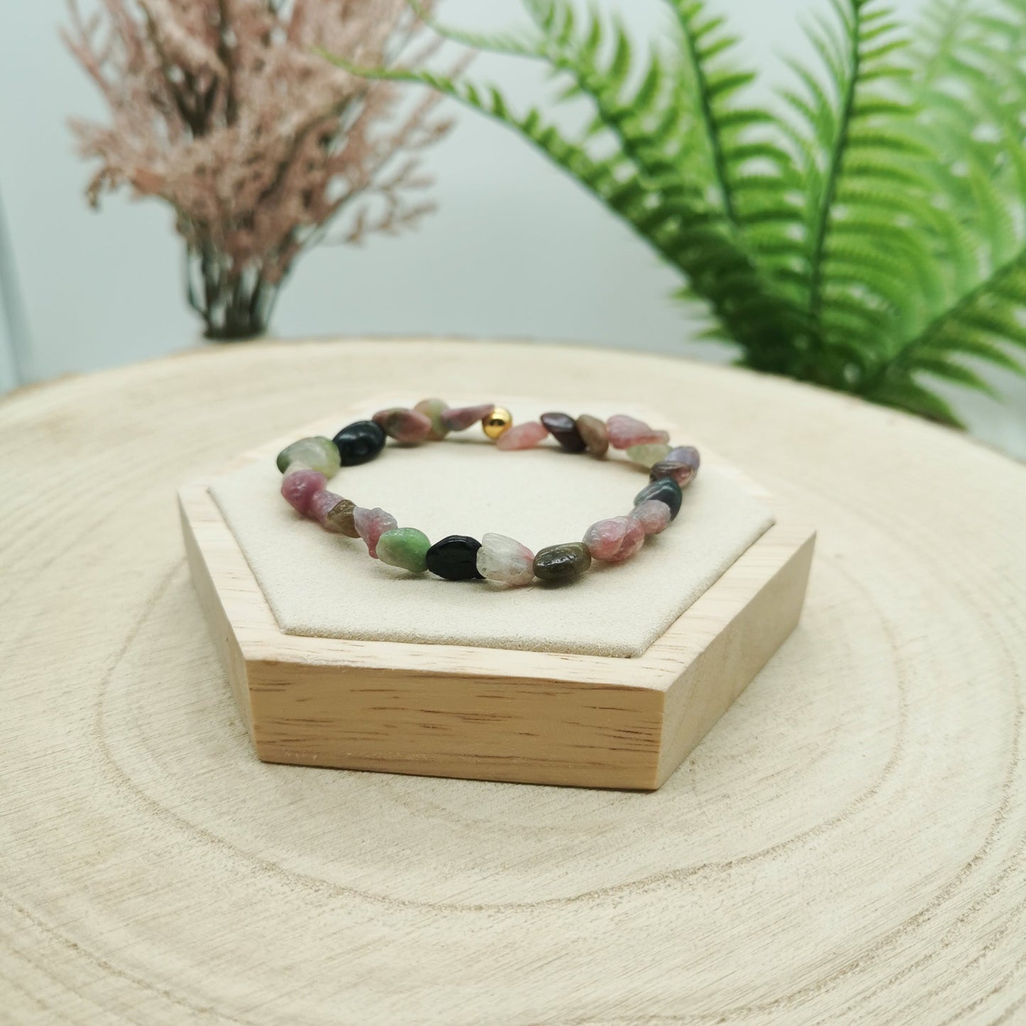 Bunter Turmalin Armband