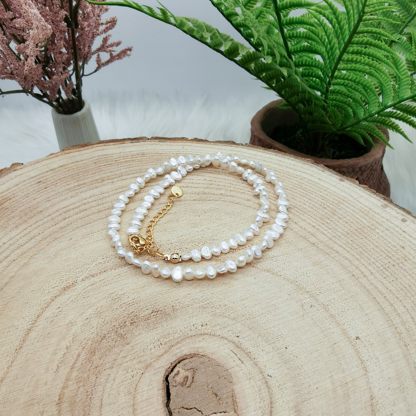 Süßwasserperlen Kette