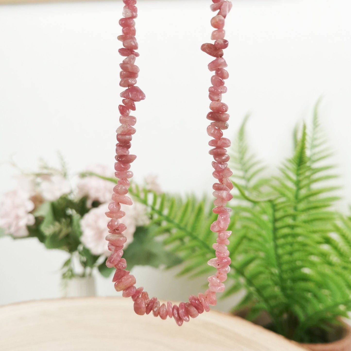 Rosa Turmalin Kette