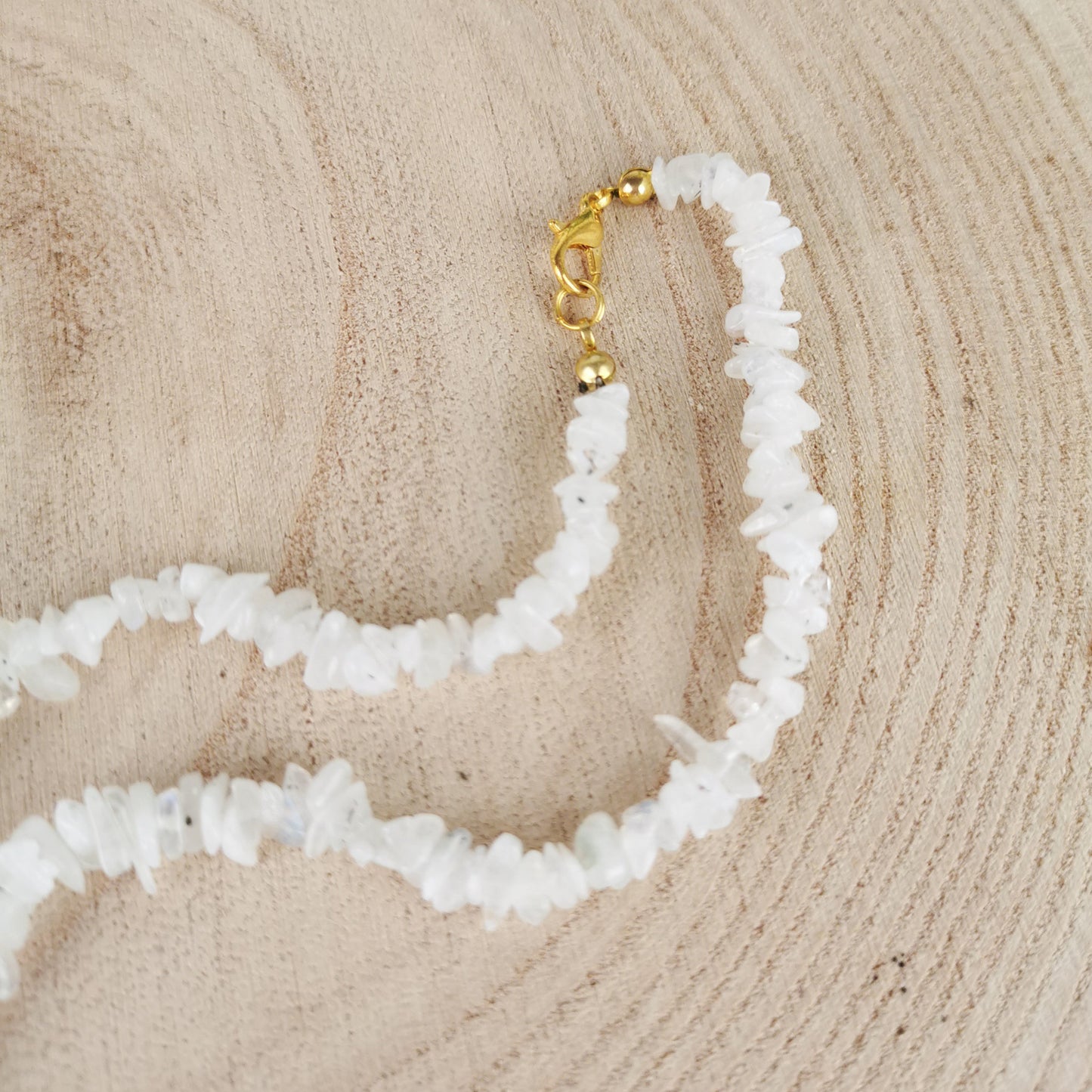 Weißer Labradorit Kette