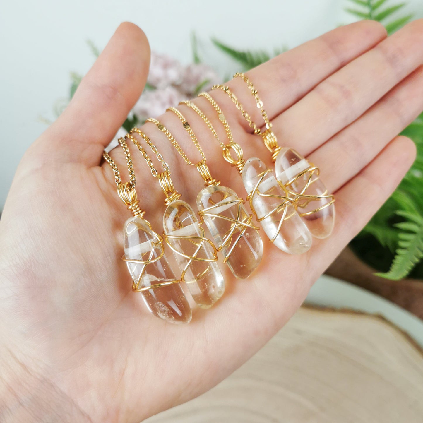 Citrin Kette gold