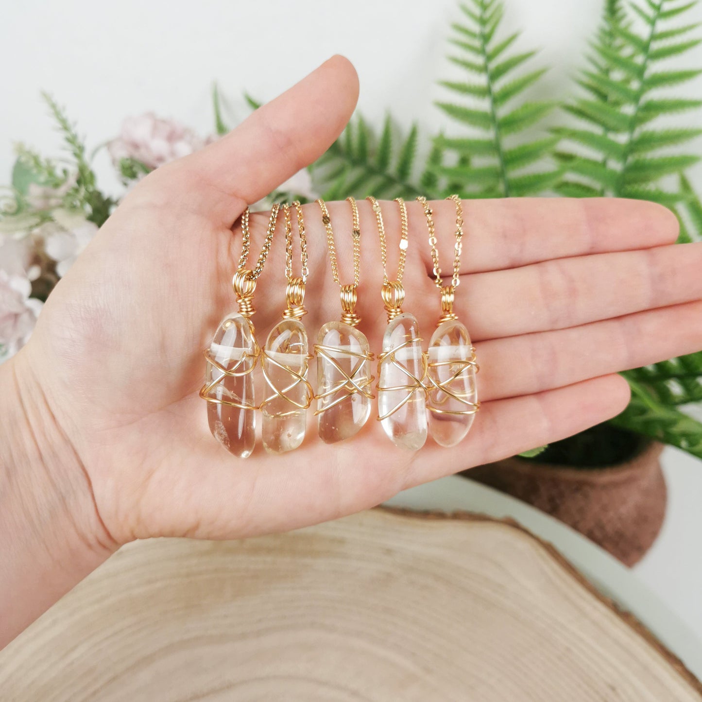 Citrin Kette gold