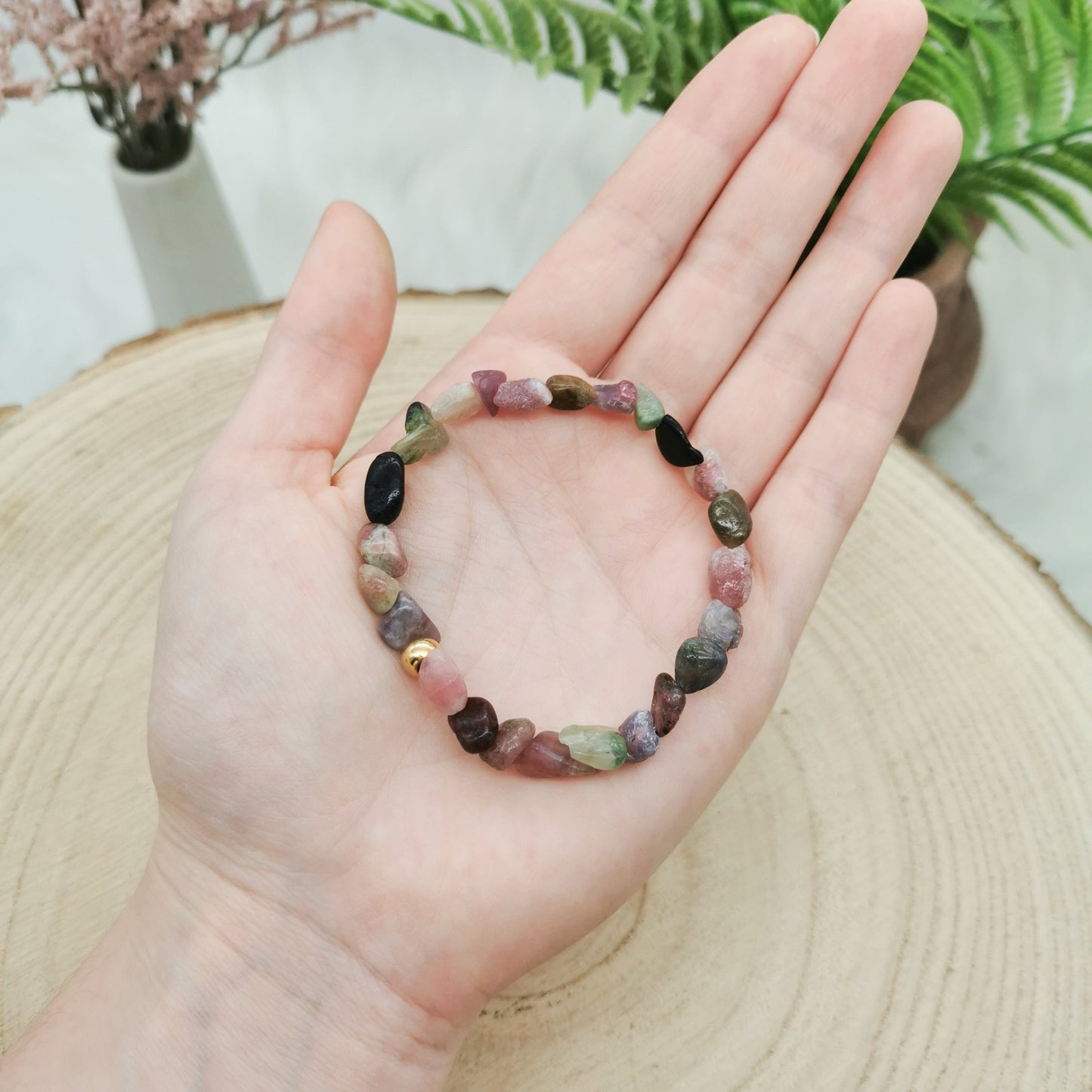 Bunter Turmalin Armband