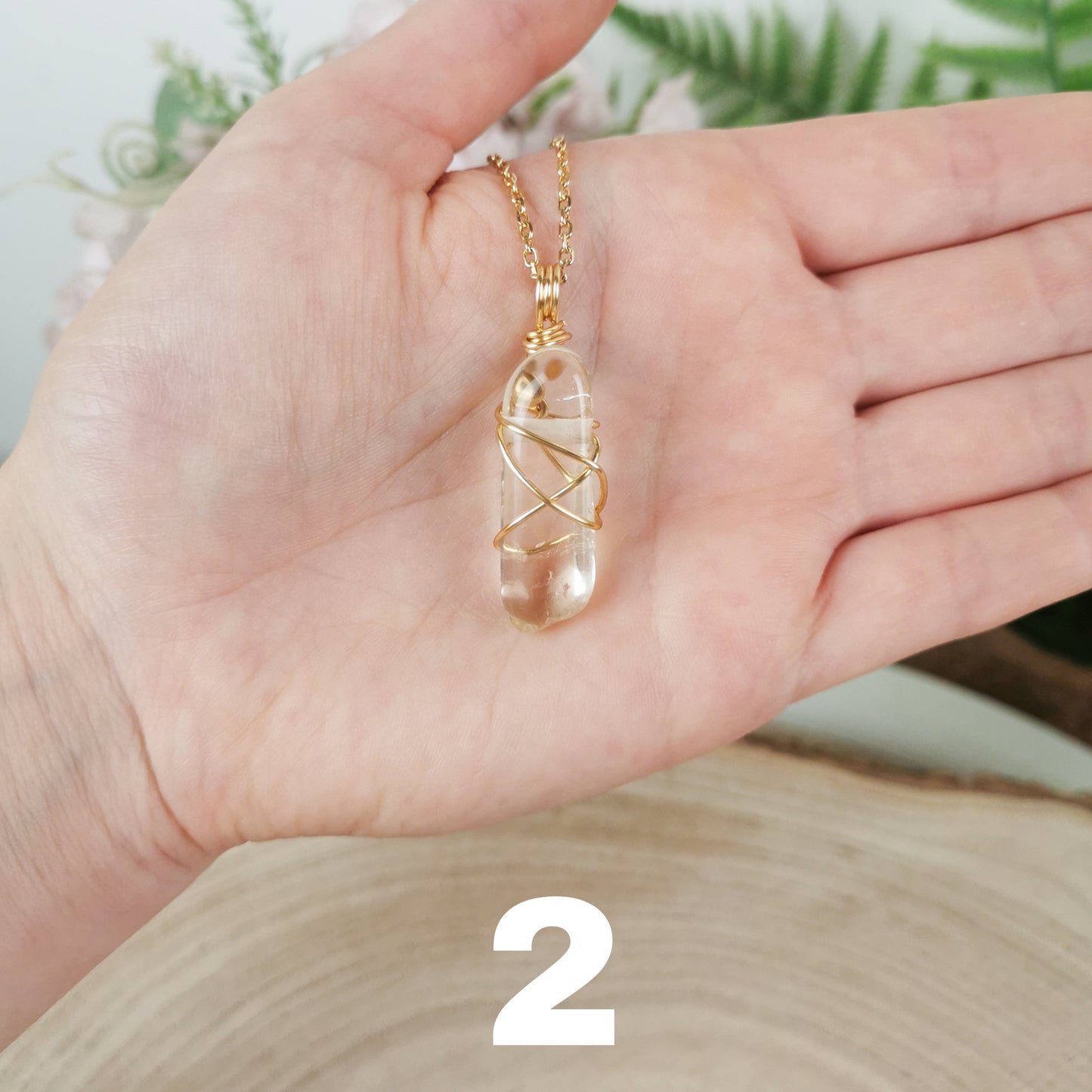 Citrin Kette gold