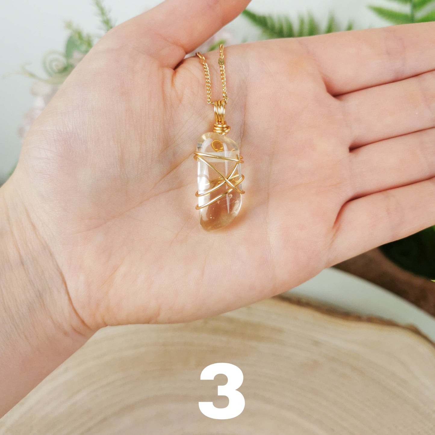 Citrin Kette gold