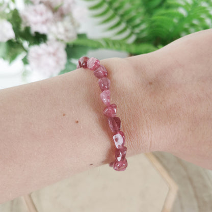 Rosa Turmalin Armband