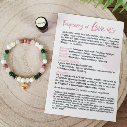 Diffuser Armband "Frequency of Love" (+ Ätherisches Öl)