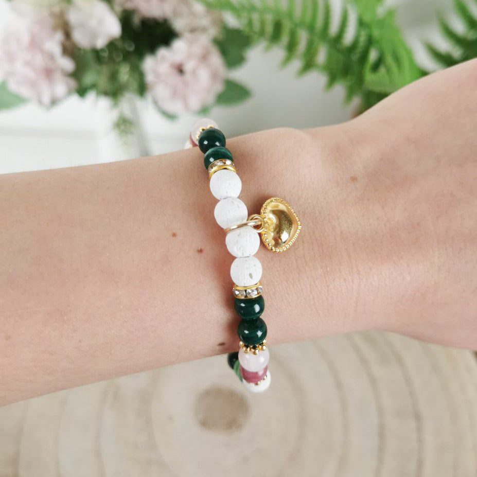 Diffuser Armband "Frequency of Love" (+ Ätherisches Öl)