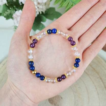 Lapizlazuli-Angel Aura-Amethyst Armband