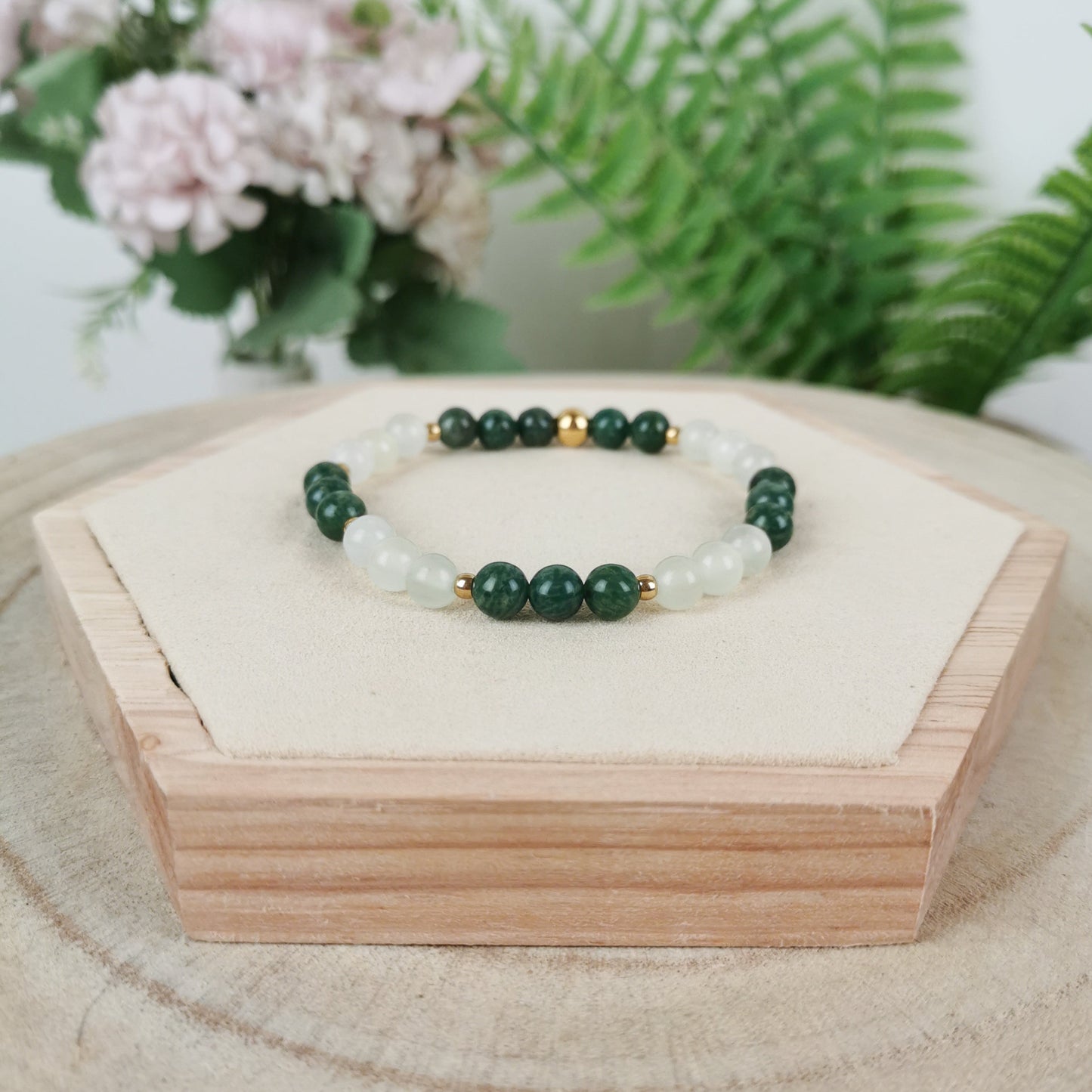 Jade-Prasem Armband