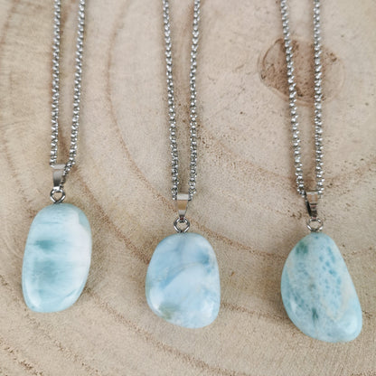 Larimar Kette silber