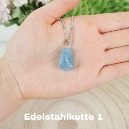 Aquamarin Kette silber