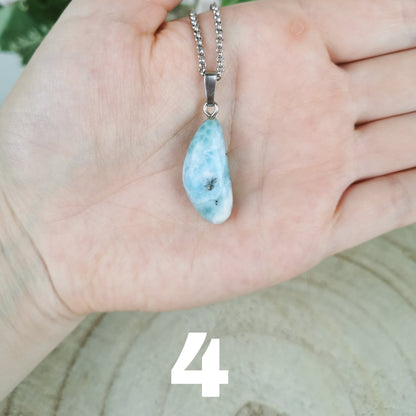 Larimar Kette silber